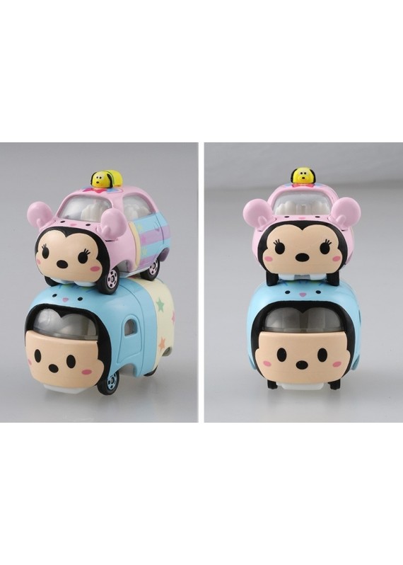 米奇 米妮 Tsum Tsum 2016 復活節 Tomy 立體車 1套2架